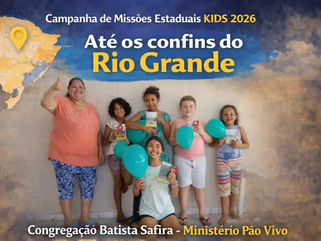 Foto do ministério infantil da congregação batista safira do ministério pão vivo