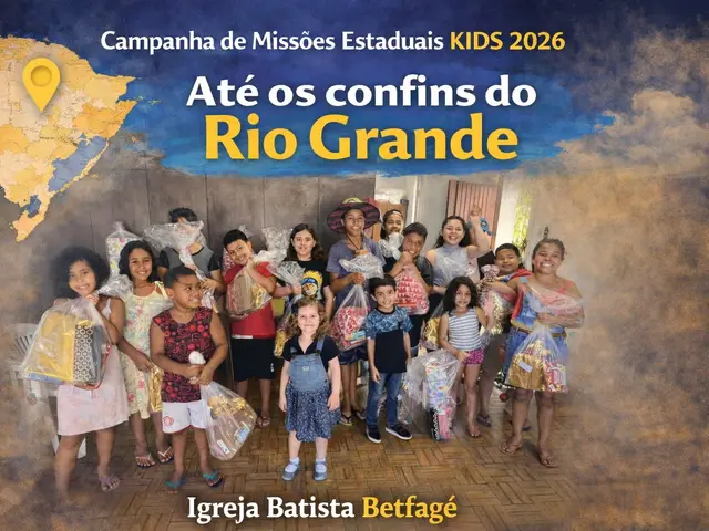 Foto do ministério infantil da igreja batista betfagé