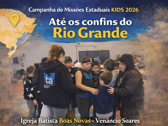 Foto do ministério infantil da igreja batista boas novas em venâncio aires