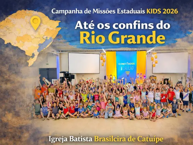 Foto do ministério infantil da igreja batista brasileira de catuípe