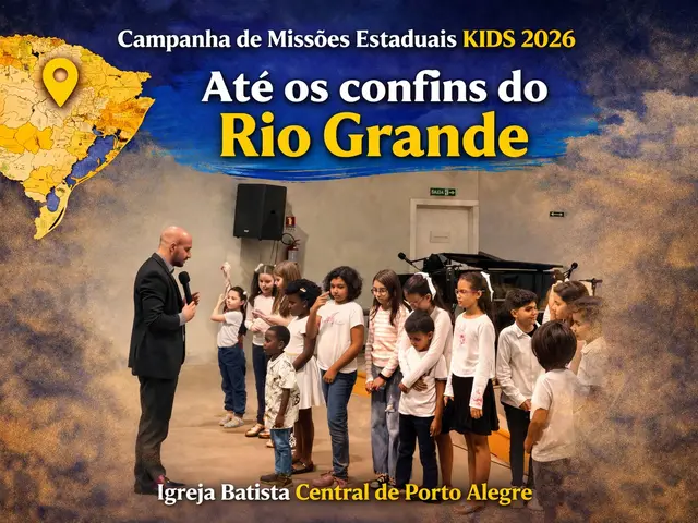 Foto do ministério infantil da igreja batista central de porto alegre