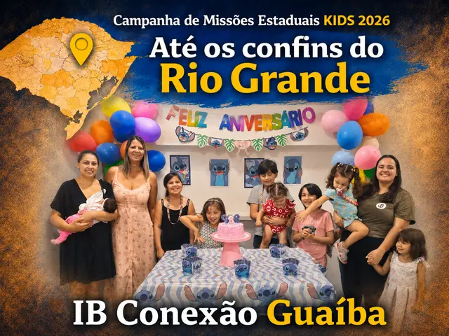 Foto do ministério infantil da igreja batista conexão guaíba