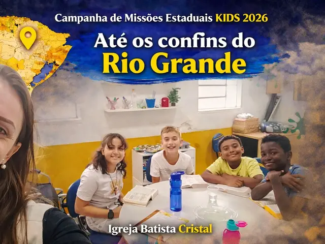 Foto do ministério infantil da igreja batista cristal