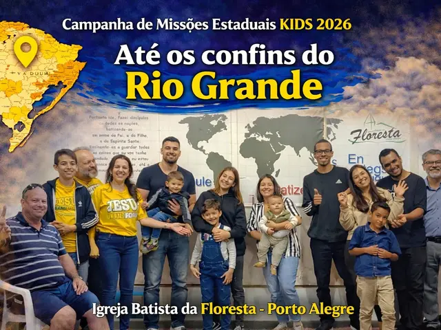 Foto do ministério infantil da igreja batista da floresta em porto alegre