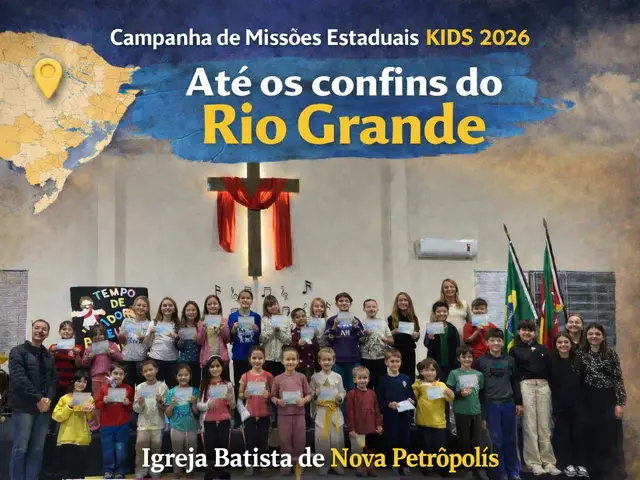 Foto do ministério infantil da igreja batista de nova petrópolis
