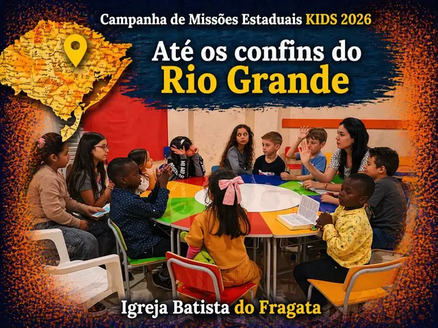 Foto do ministério infantil da igreja batista do fragata