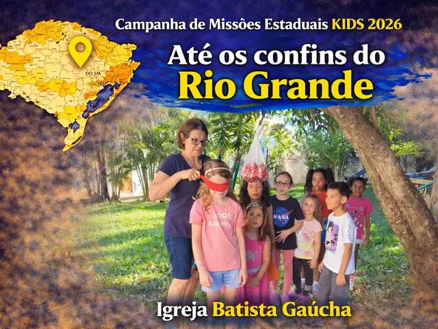 Foto do ministério infantil da igreja batista gaúcha
