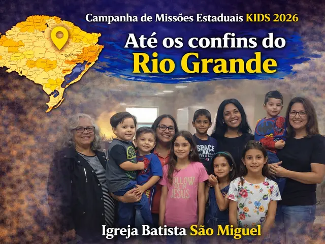 Foto do ministério infantil da igreja batista são miguel