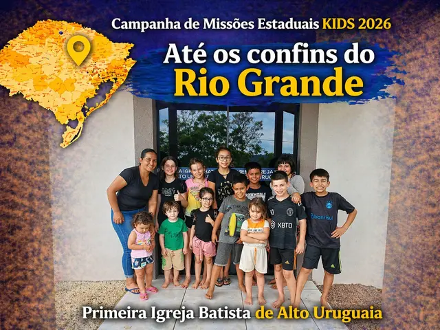 Foto do ministério infantil da primeira igreja batista de alto uruguaia
