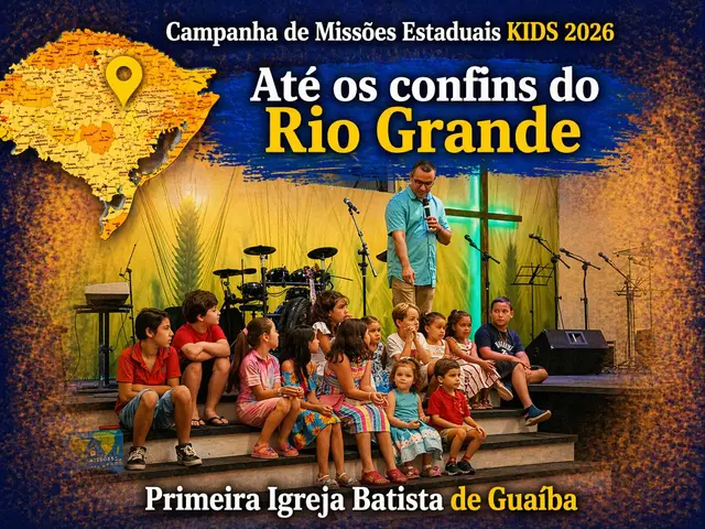 Foto do ministério infantil da primeira igreja batista de guaíba