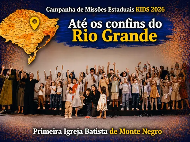 Foto do ministério infantil da primeira igreja batista de monte negro