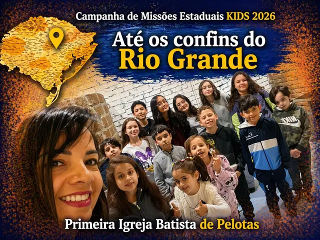 Foto do ministério infantil da primeira igreja batista de pelotas