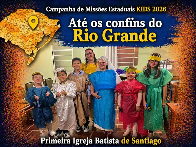 Foto do ministério infantil da primeira igreja batista de santiago