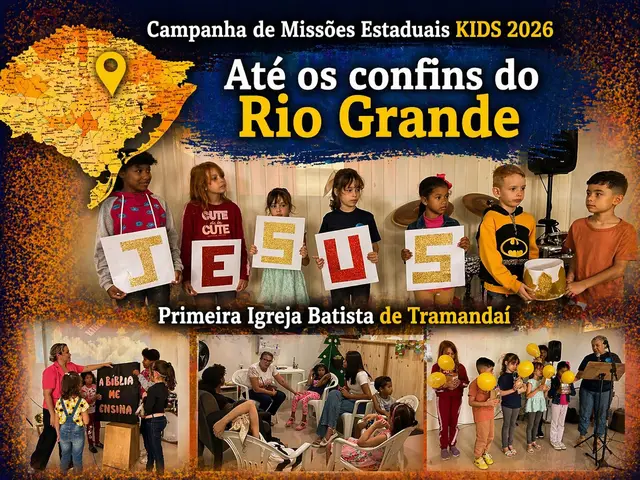 Foto do ministério infantil da primeira igreja batista de tramandaí
