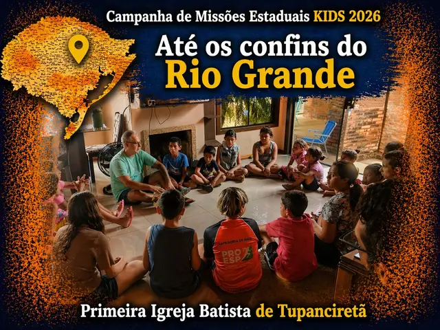 Foto do ministério infantil da primeira igreja batista de tupanciretã