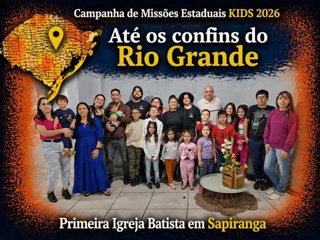 Foto do ministério infantil da primeira igreja batista em sapiranga